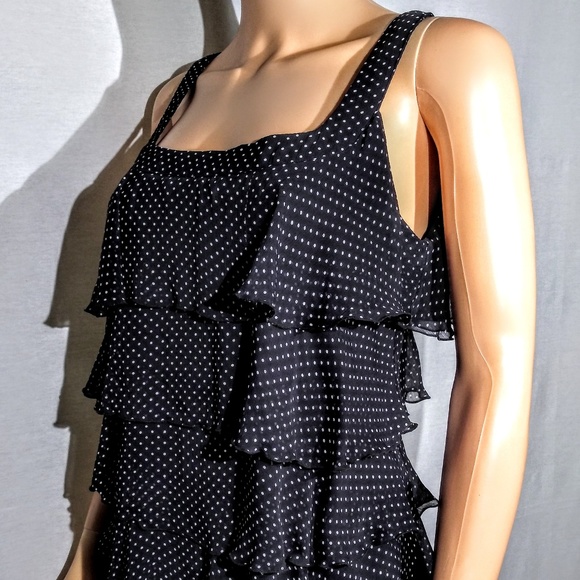 dressbarn: Tiered Ruffle Scoop Neck Tank Top - Picture 1 of 8